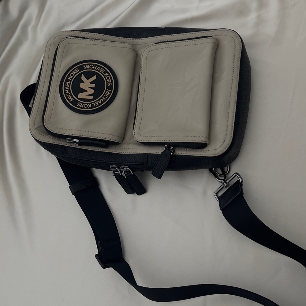 Michael Kors Black and Gray Men's Bag